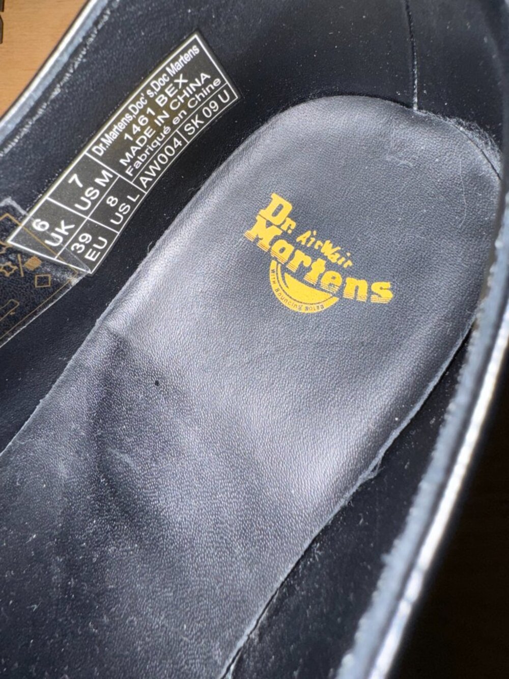 Dr. Martens 1461 Bex Smooth Leather Oxford Shoes Black EU 39 / US 8 Platform - Picture 9 of 9